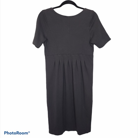 James Perse Gray Empire Waist Short Sleeve Dress​ - Picture 2 of 6